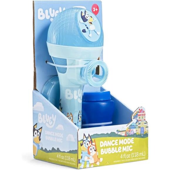 BLUEY Dance Mode Bubble Machine and Toy Microphone | Bluey Toy for Baby, - Picture 6 of 7